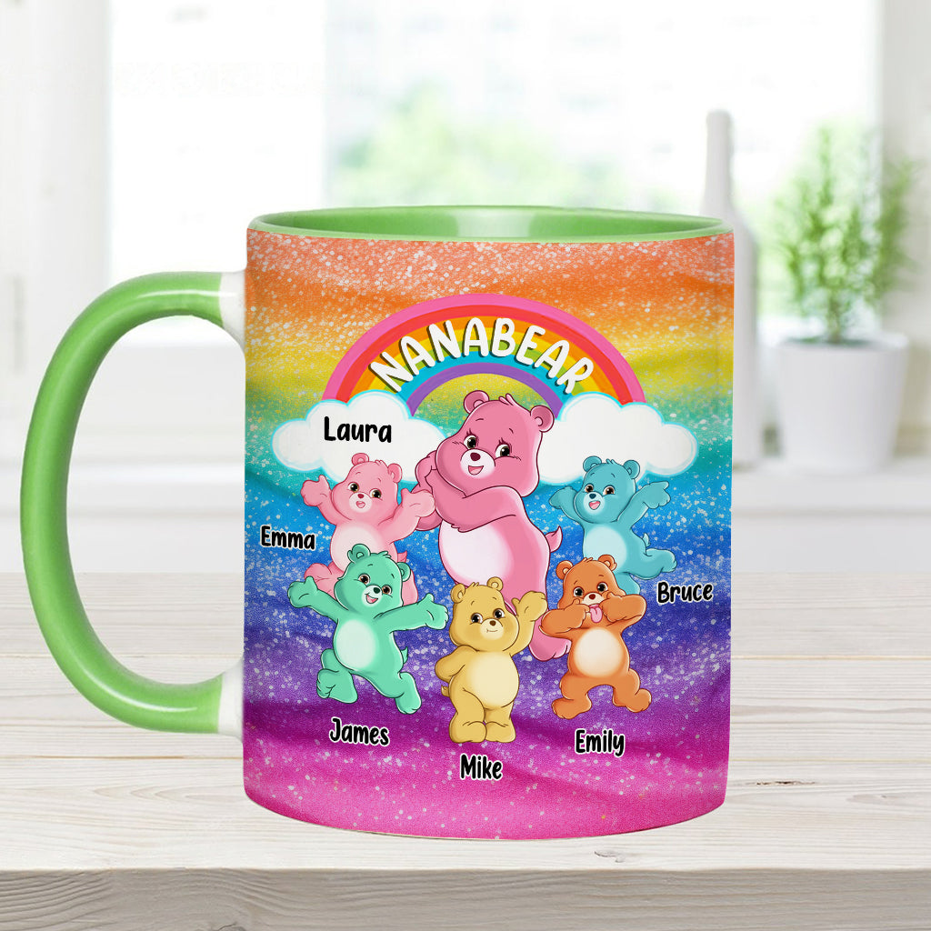 Grandmabear/Nanabear/Mamabear - Personalized Grandma Accent Mug