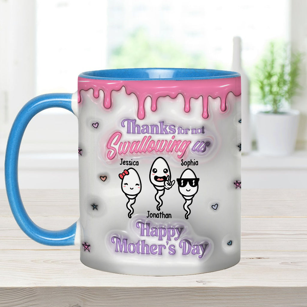 Thanks You Mom - Personalized Mother Accent Mug