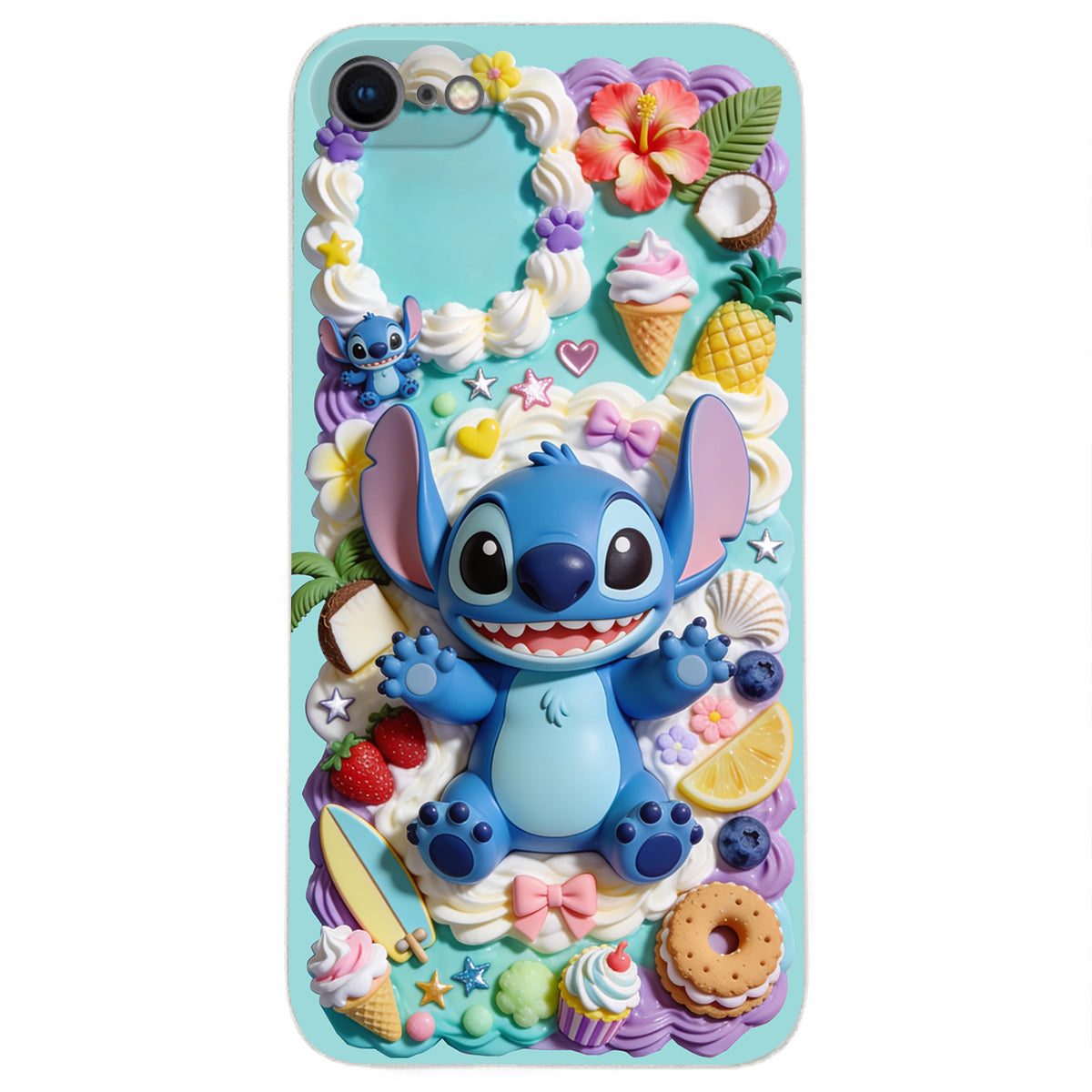 Ohana - Personalized Ohana 3D Embossed Leather Phone Case