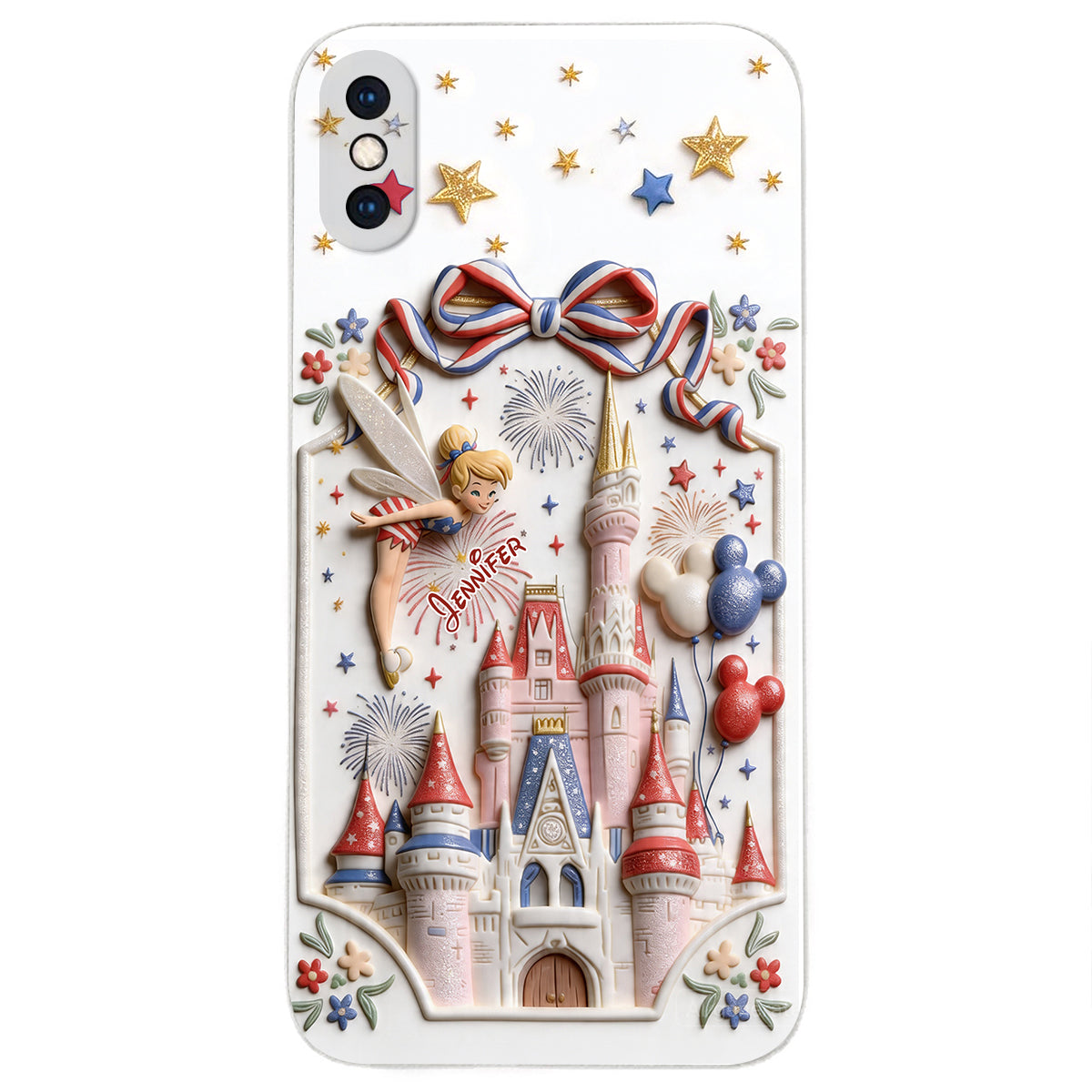 USA 250th Anniversary - Personalized Dream Trip 3D Embossed Leather Phone Case