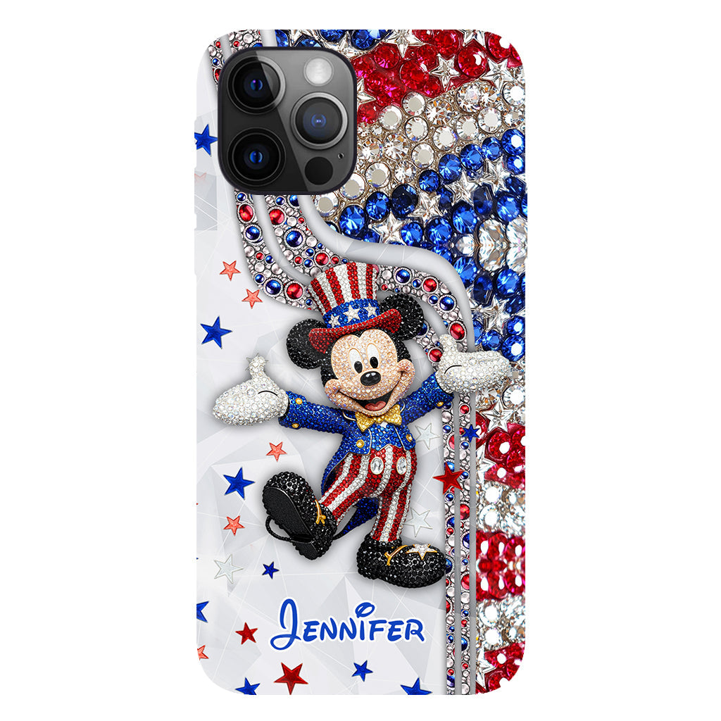 Red And White - Personalized Mouse Full Print Phone Case