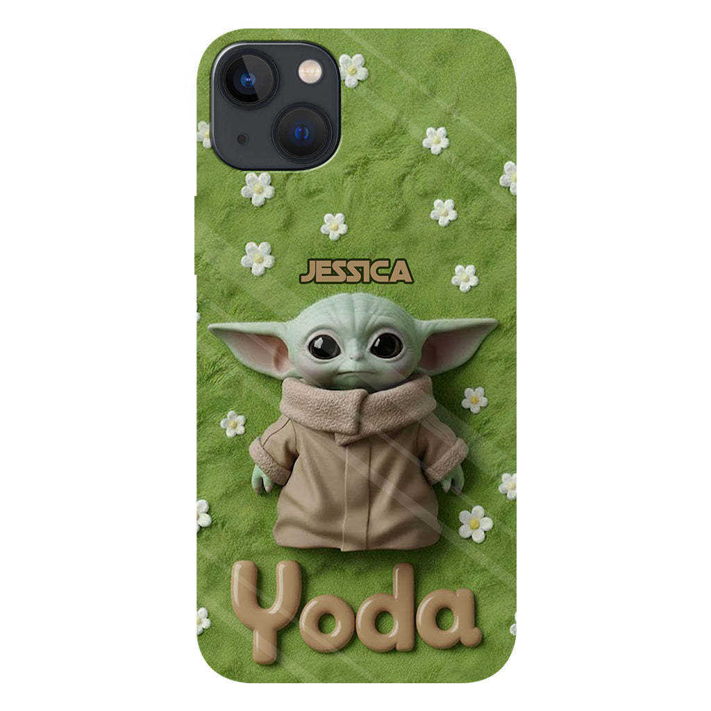 Cute Yoda - Personalized The Force Full Print Phone Case