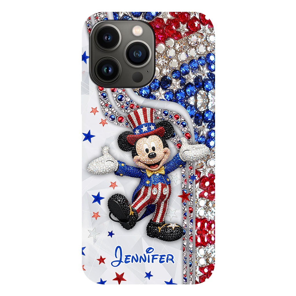 Red And White - Personalized Mouse Full Print Phone Case