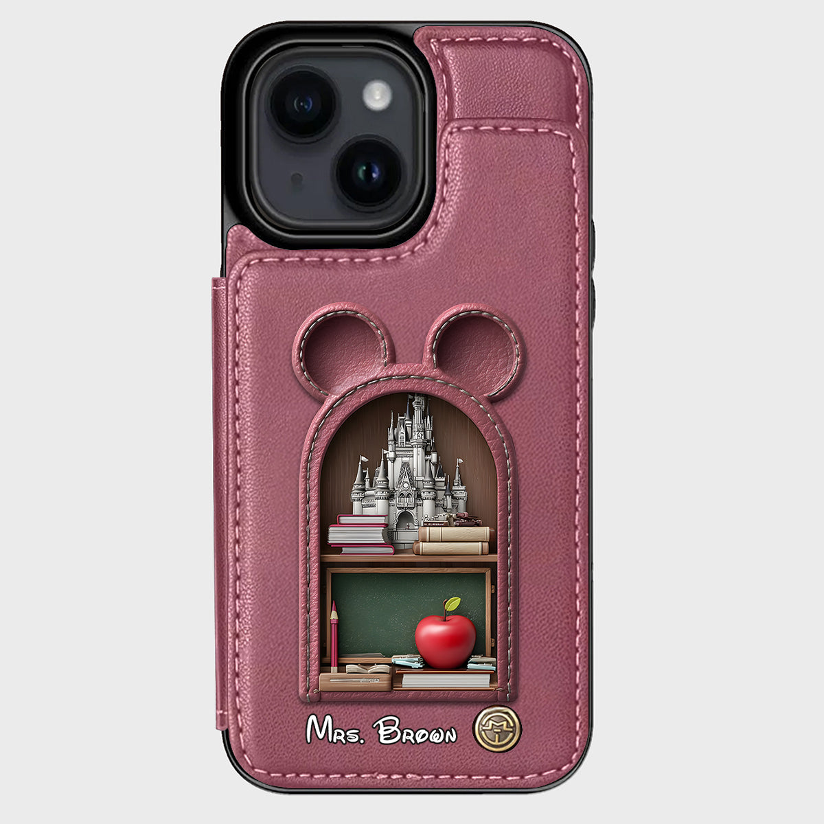 Mouse Ears Teacher - Personalized Teacher Wallet Phone Case