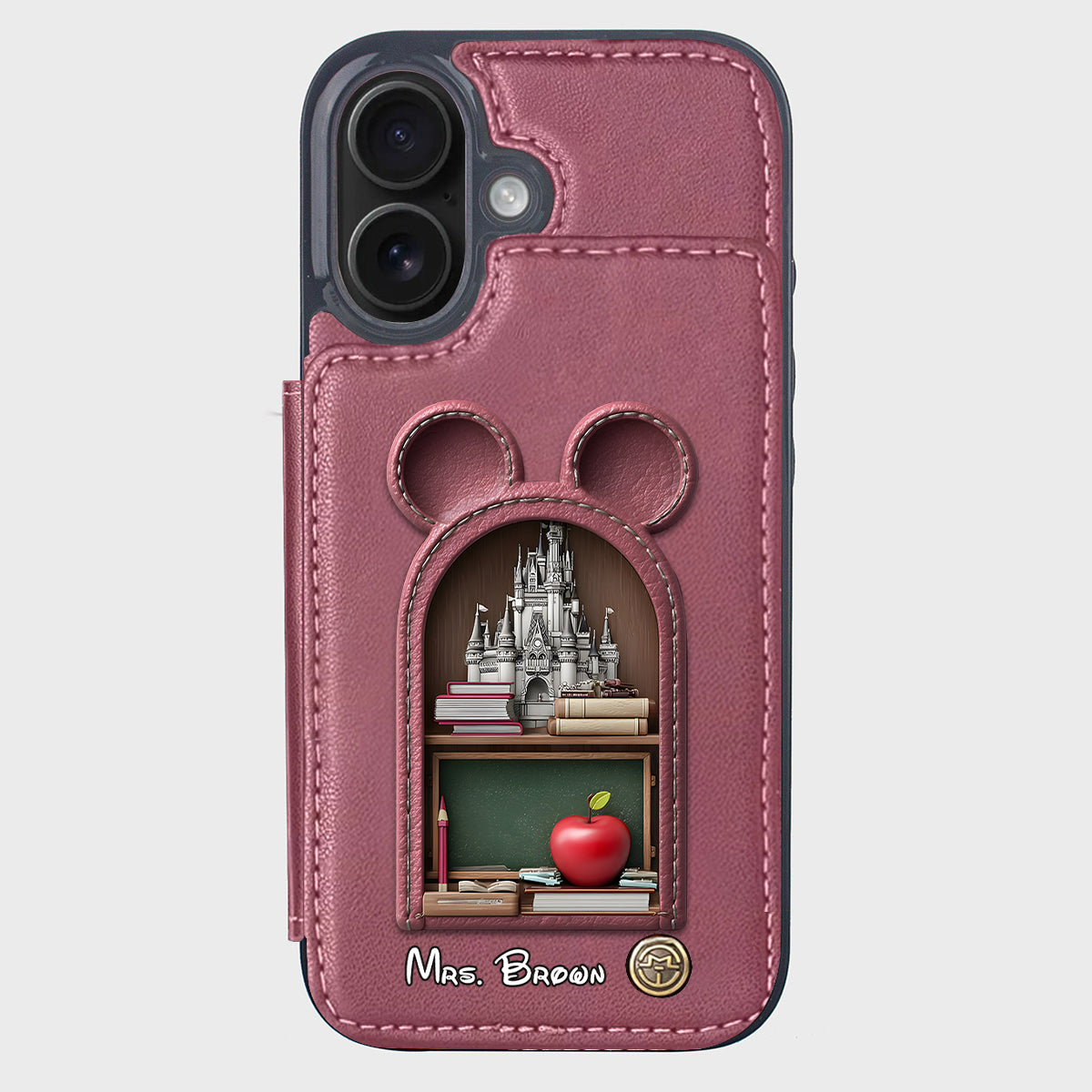 Mouse Ears Teacher - Personalized Teacher Wallet Phone Case