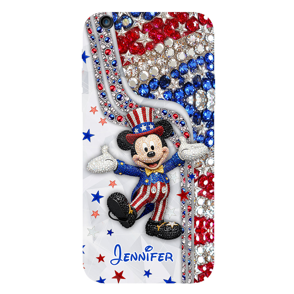 Red And White - Personalized Mouse Full Print Phone Case