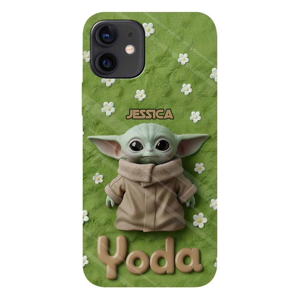 Cute Yoda - Personalized The Force Full Print Phone Case