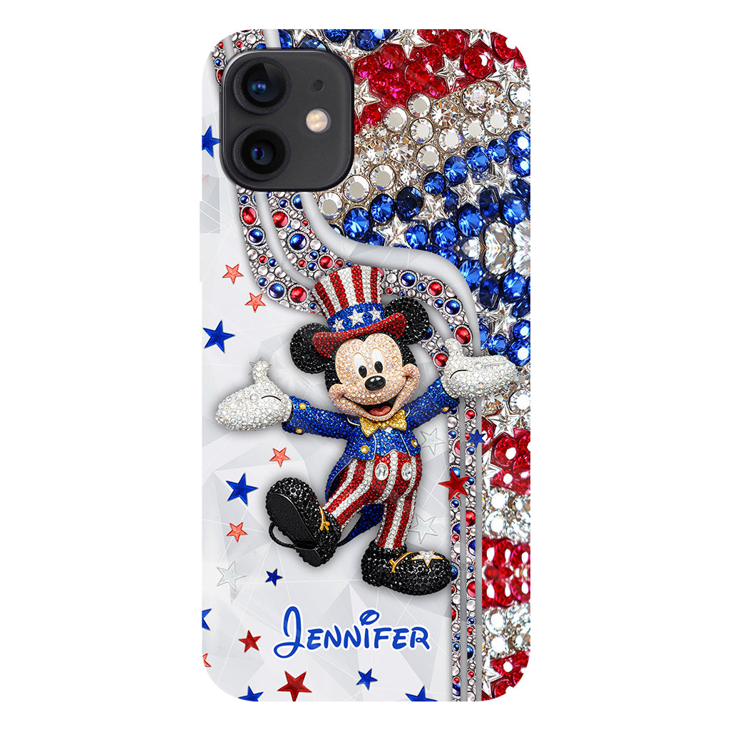 Red And White - Personalized Mouse Full Print Phone Case