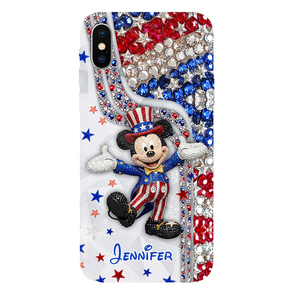 Red And White - Personalized Mouse Full Print Phone Case