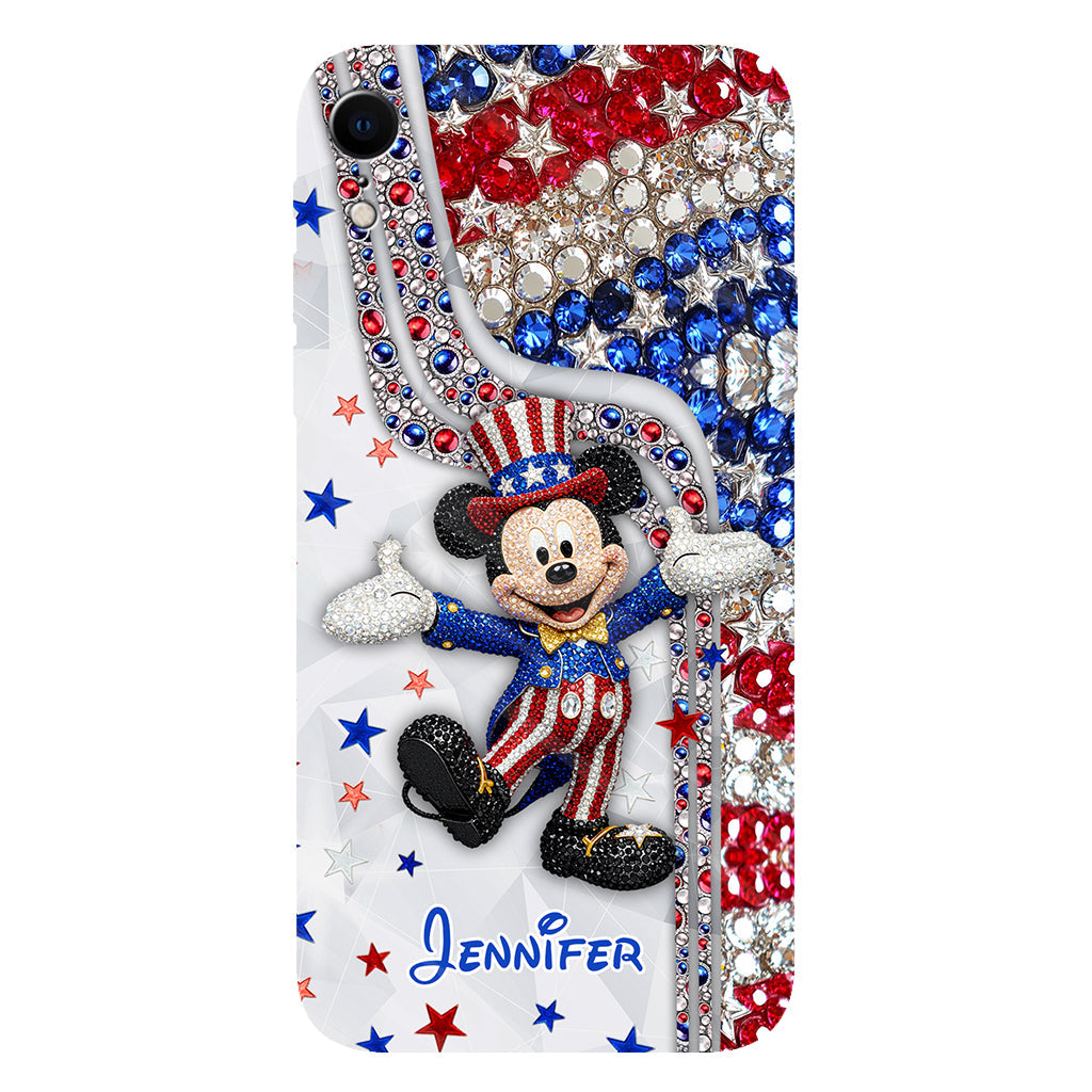 Red And White - Personalized Mouse Full Print Phone Case