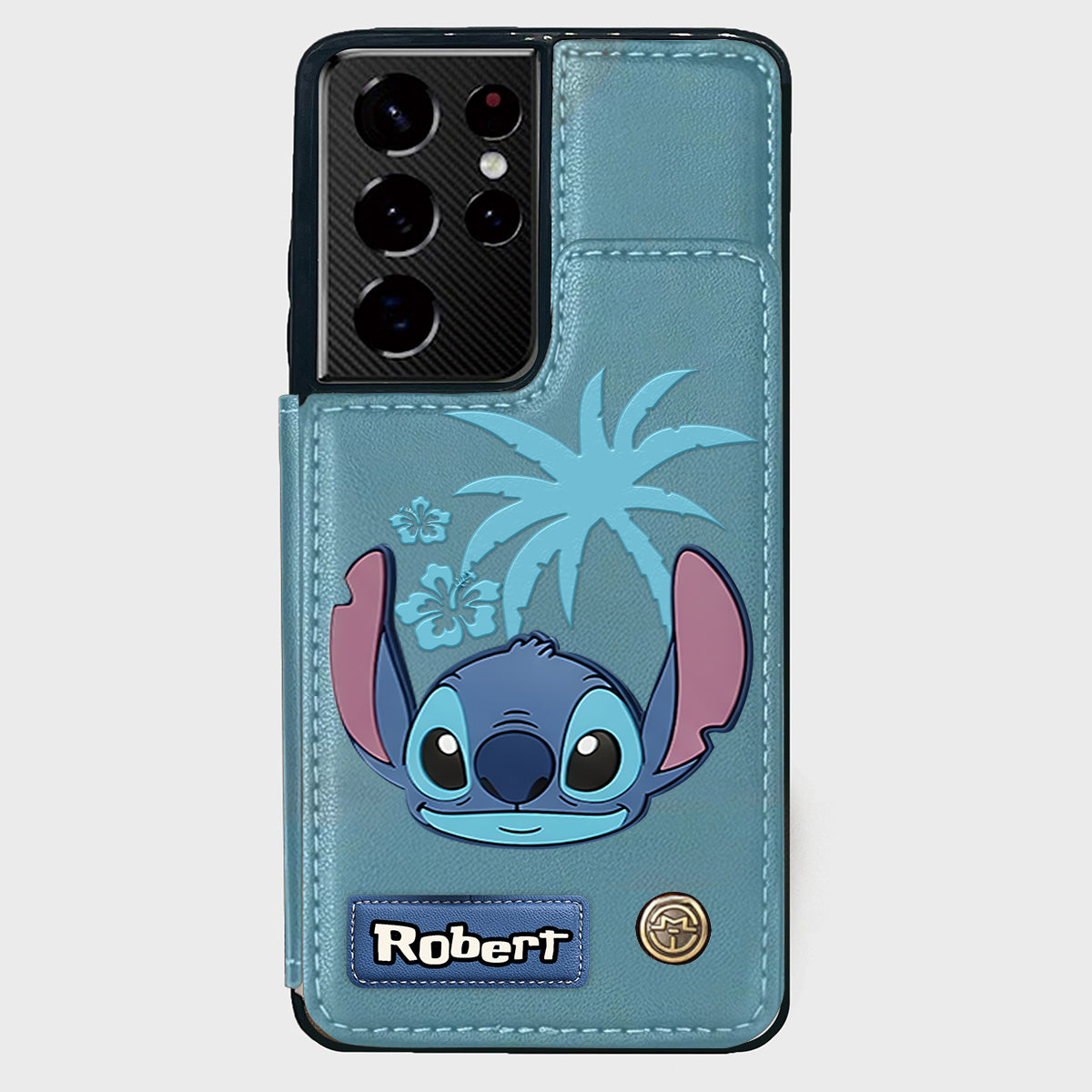 Ohana Alien Custom Name - Personalized Ohana Wallet Phone Case