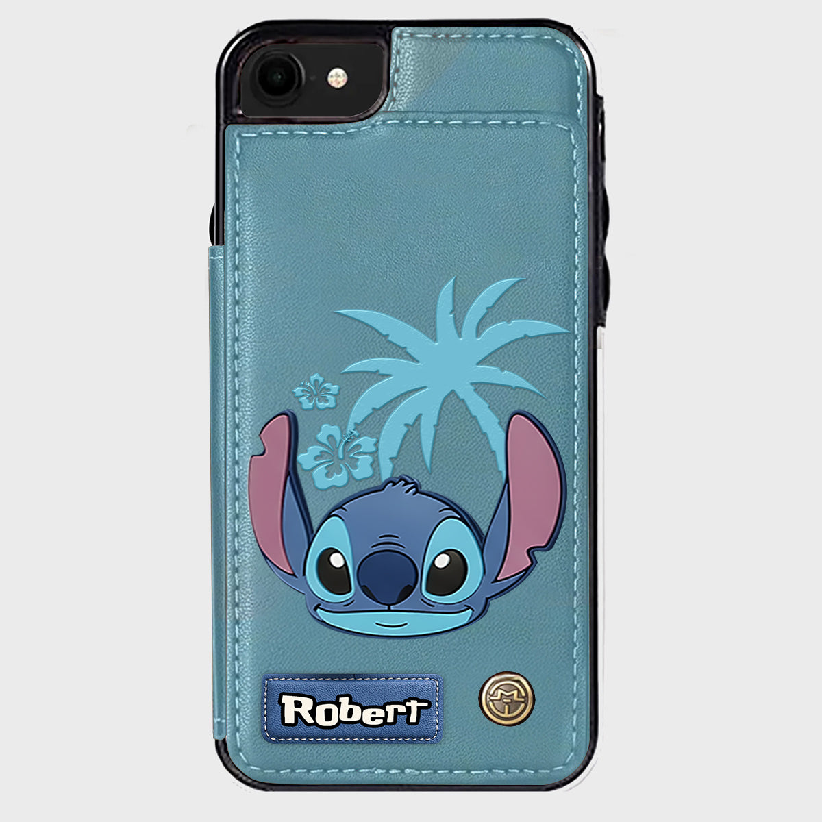 Ohana Alien Custom Name - Personalized Ohana Wallet Phone Case