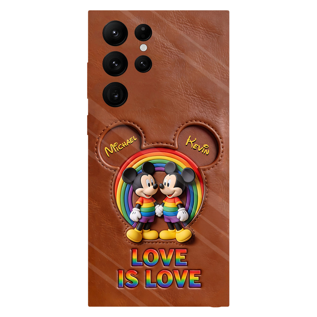 Love Is Love - Personalized Mouse Full Print Phone Case