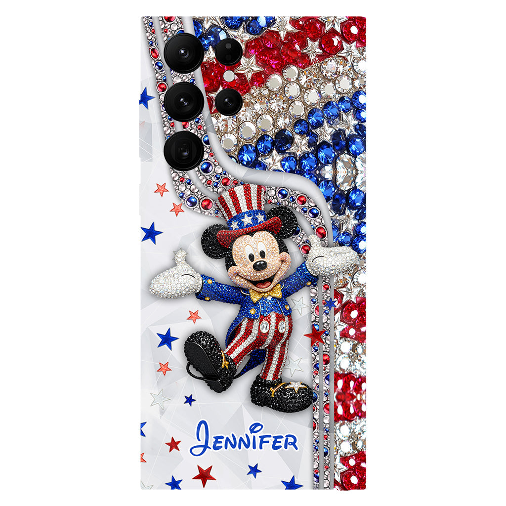 Red And White - Personalized Mouse Full Print Phone Case