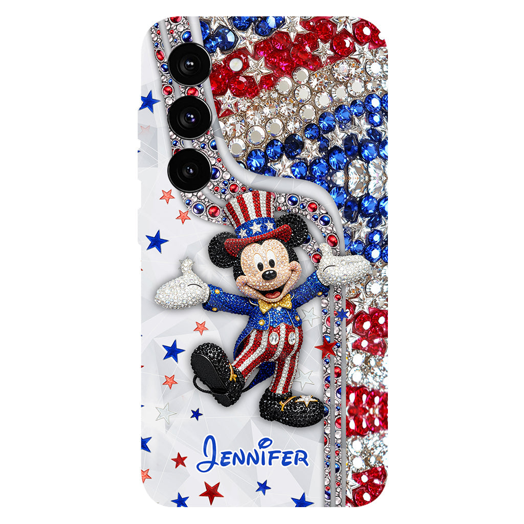 Red And White - Personalized Mouse Full Print Phone Case
