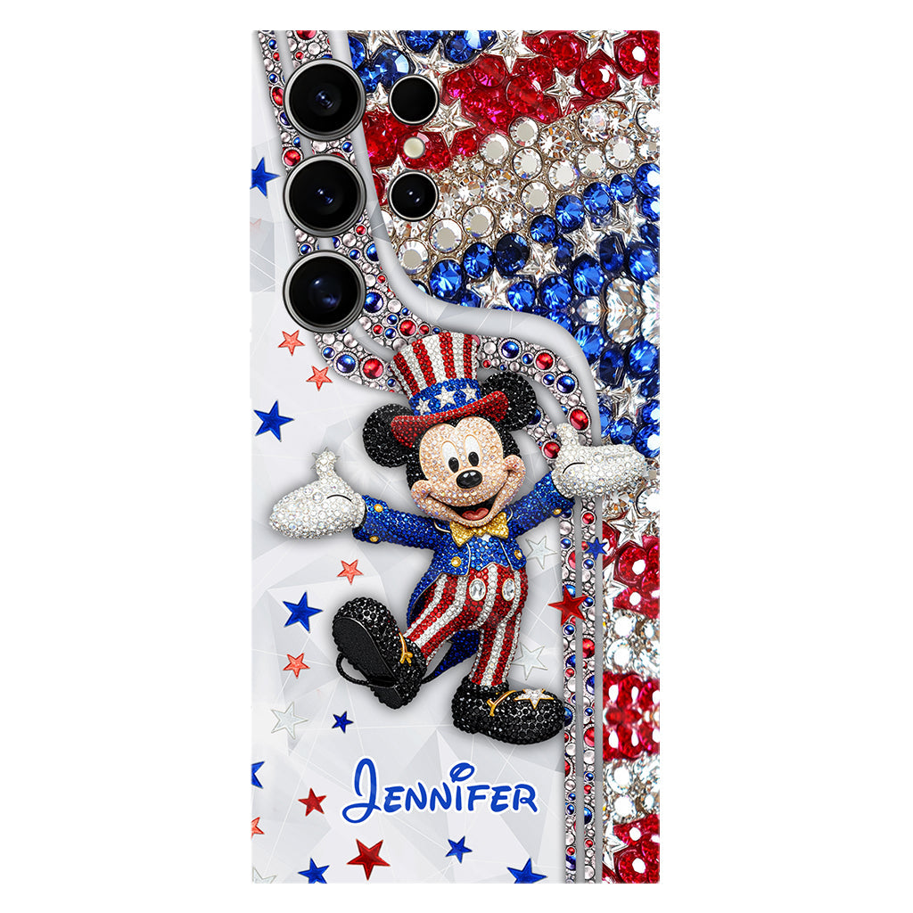 Red And White - Personalized Mouse Full Print Phone Case