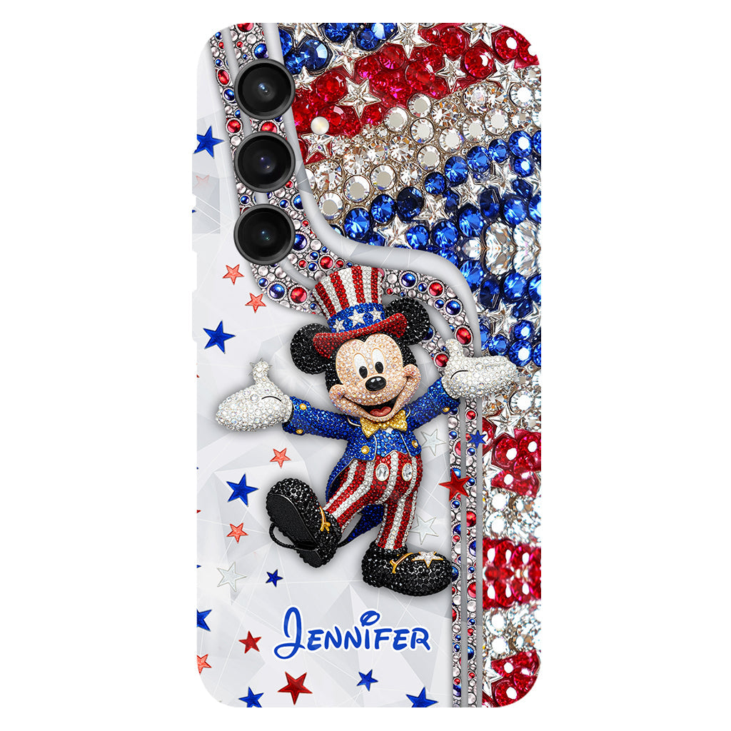 Red And White - Personalized Mouse Full Print Phone Case