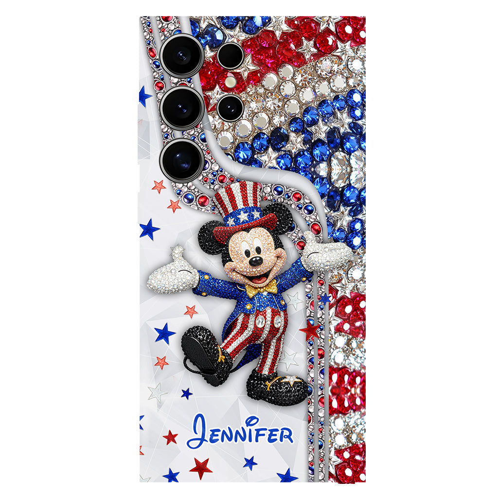 Red And White - Personalized Mouse Full Print Phone Case