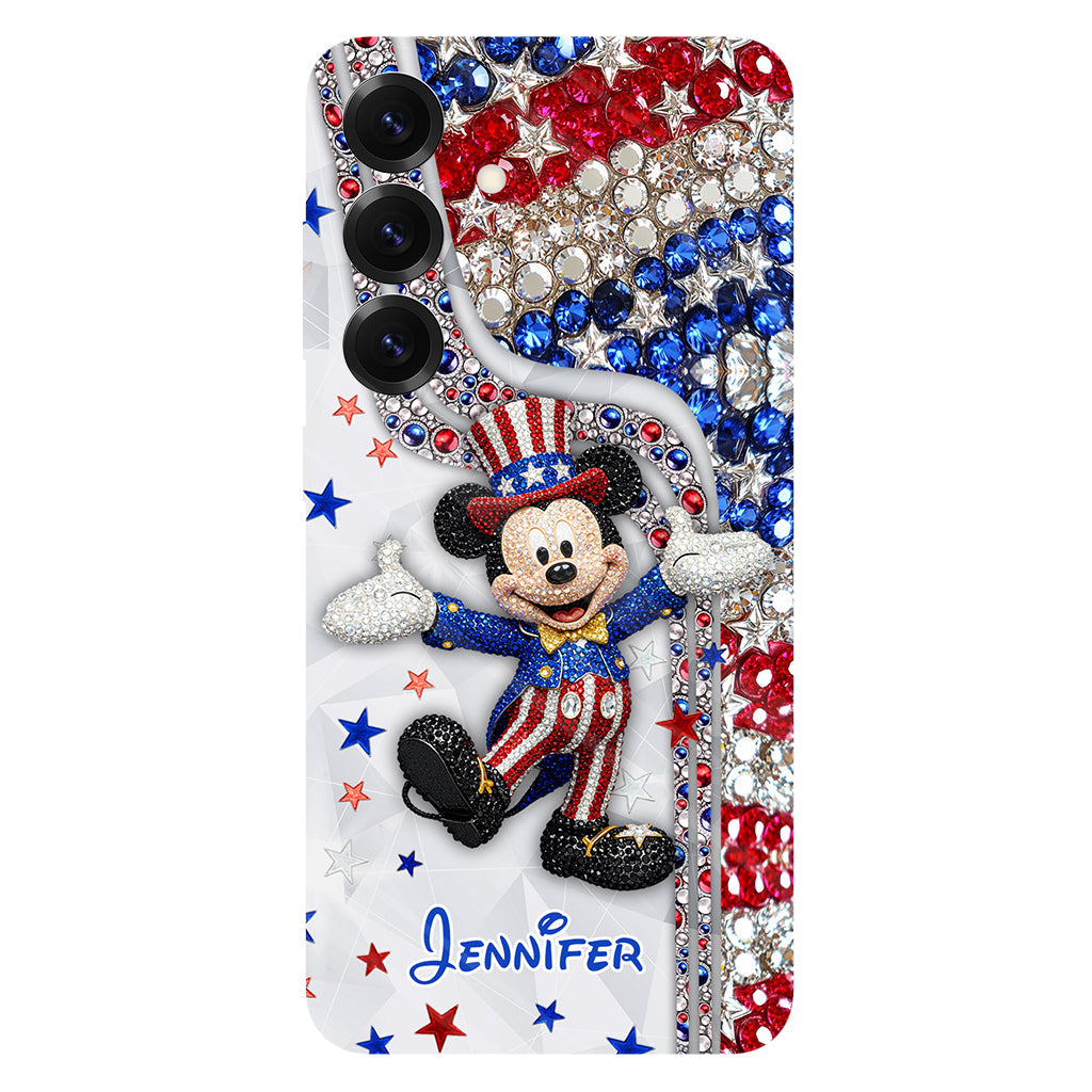 Red And White - Personalized Mouse Full Print Phone Case