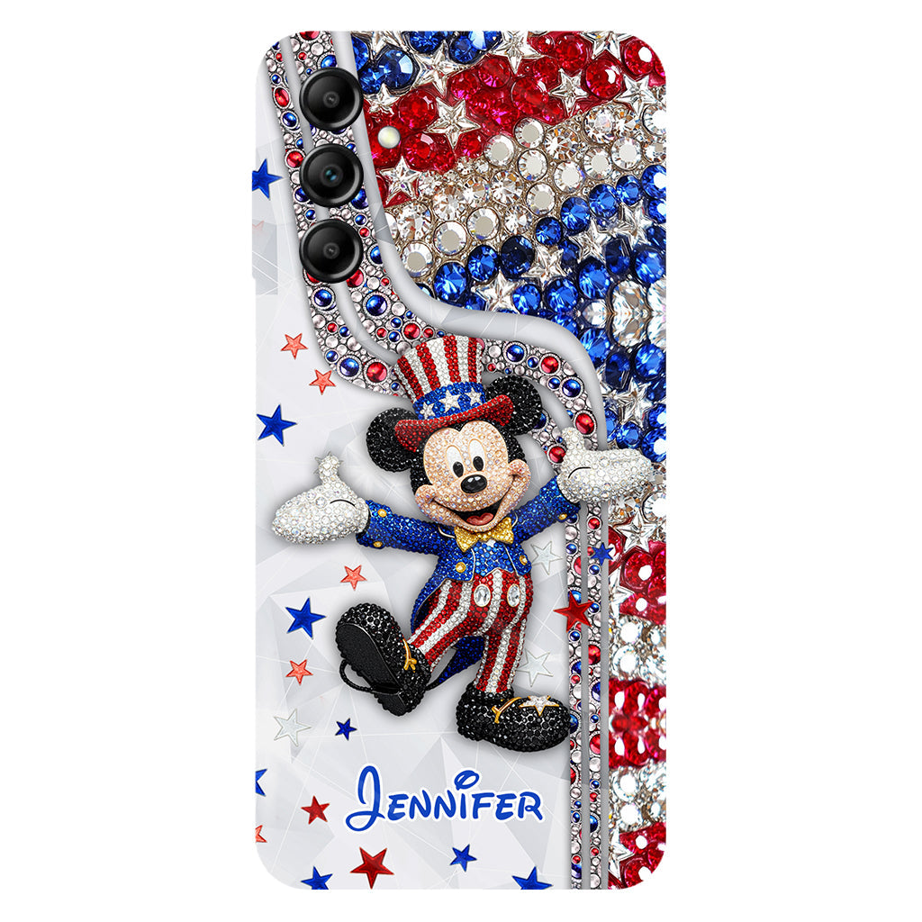 Red And White - Personalized Mouse Full Print Phone Case
