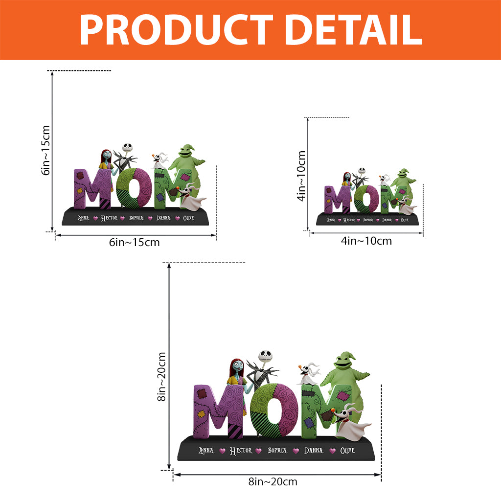 Nightmare Family Christmas Gift for Mom, Nana, Gigi - Personalized Custom Acrylic Plaque