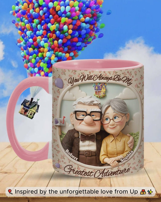 You Are My Greatest Adventure - Personalized Mouse Accent Mug