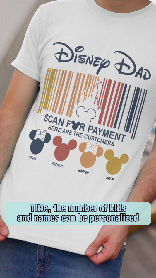 Scan For Payment - Personalized Father's Day Mouse T-shirt and Hoodie