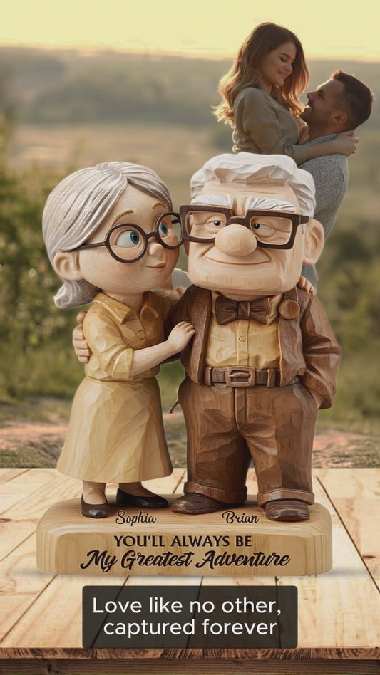 You Are My Greatest Adventure - Personalized Couple Custom Shaped Acrylic Plaque