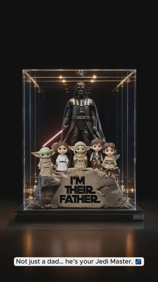 Their Father Grandfather - Personalized The Force Custom Shaped Acrylic Plaque