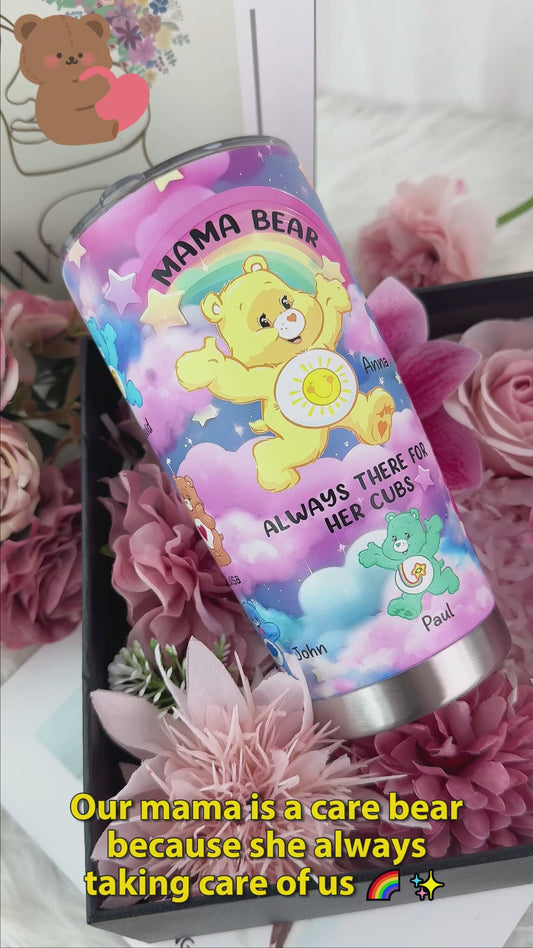 Mama Bear Always There - Personalized Mother Tumbler