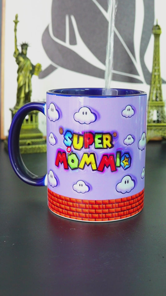 Super Mommio - Personalized Super Plumber Accent Mug