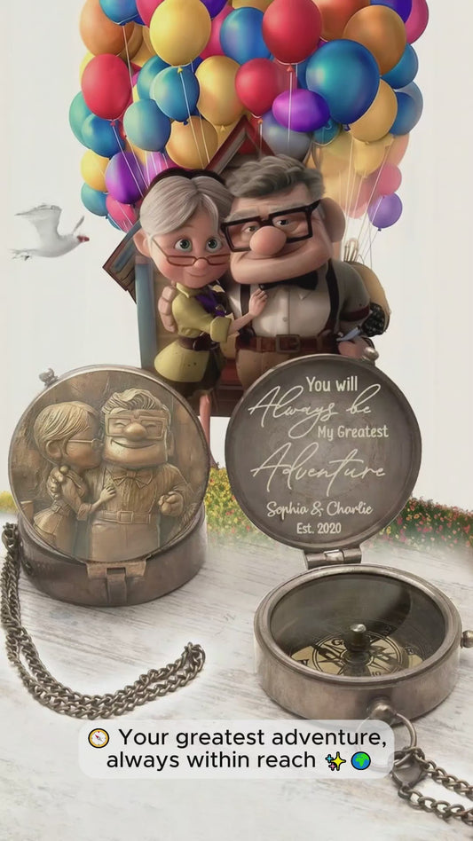 You Are My Greatest Adventure - Personalized Mouse Compass