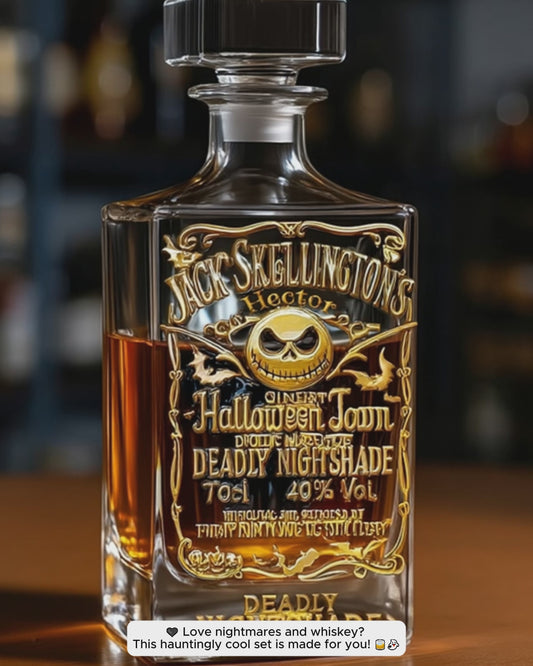 Deadly Nightshade - Personalized Nightmare Whiskey Decanter Set