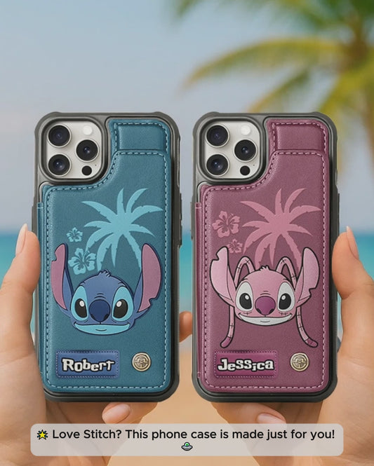 Ohana Alien Custom Name - Personalized Ohana Wallet Phone Case