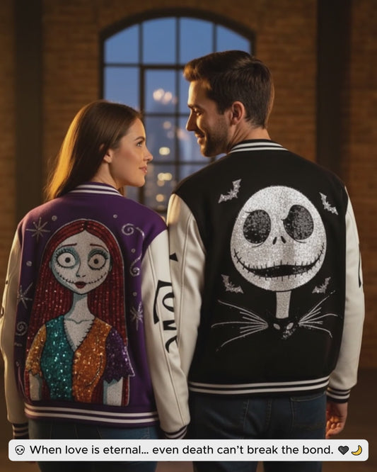 Till Death Do Us Part - Personalized Nightmare Varsity Jacket