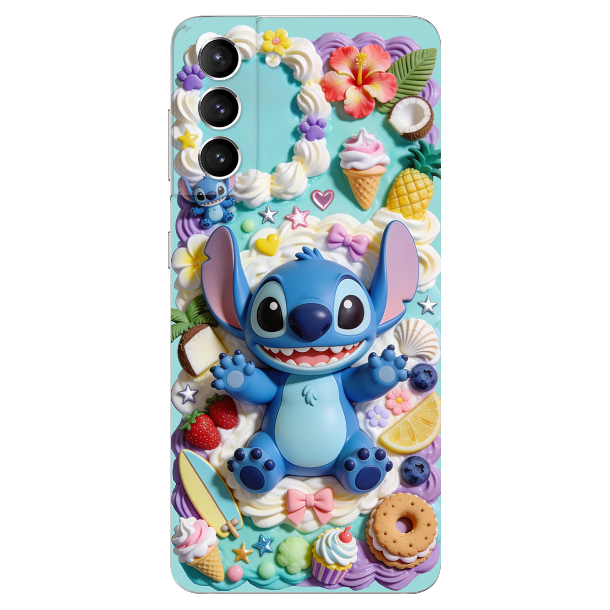 Ohana - Personalized Ohana 3D Embossed Leather Phone Case