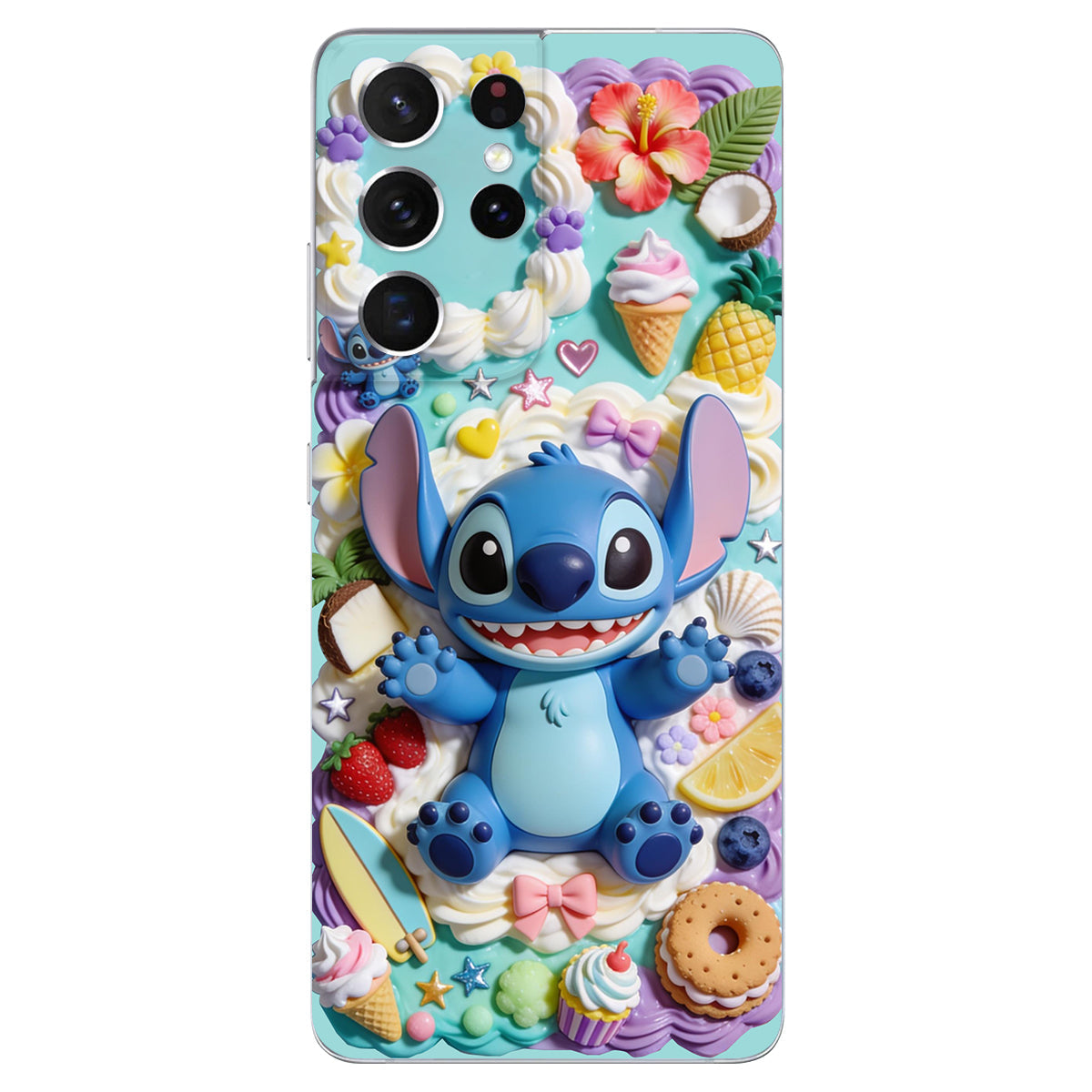 Ohana - Personalized Ohana 3D Embossed Leather Phone Case