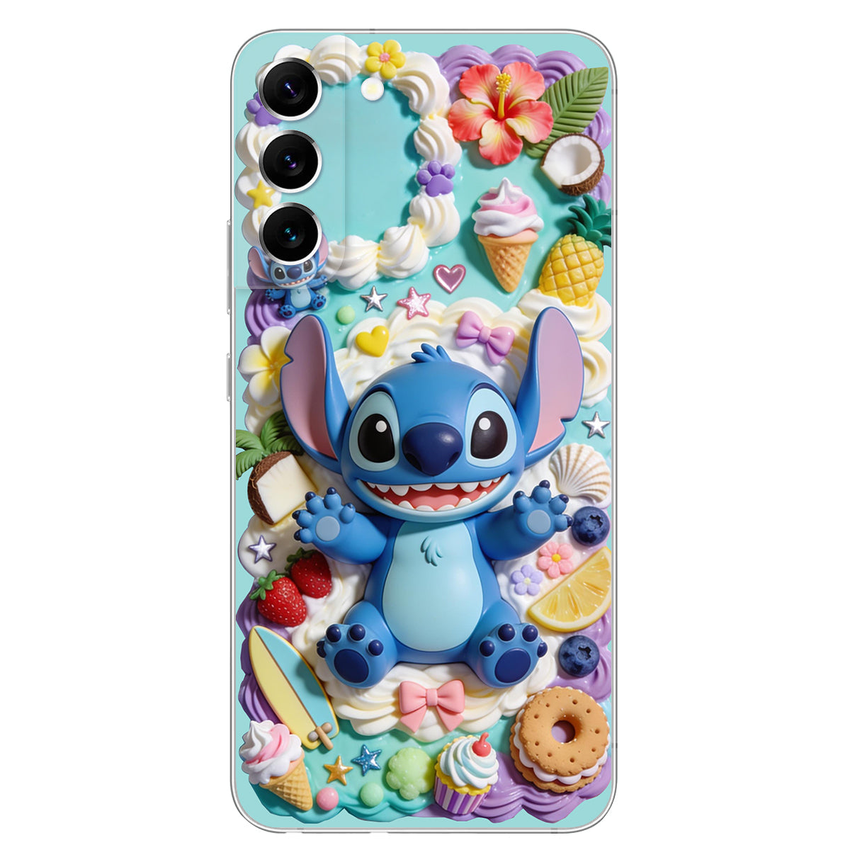 Ohana - Personalized Ohana 3D Embossed Leather Phone Case