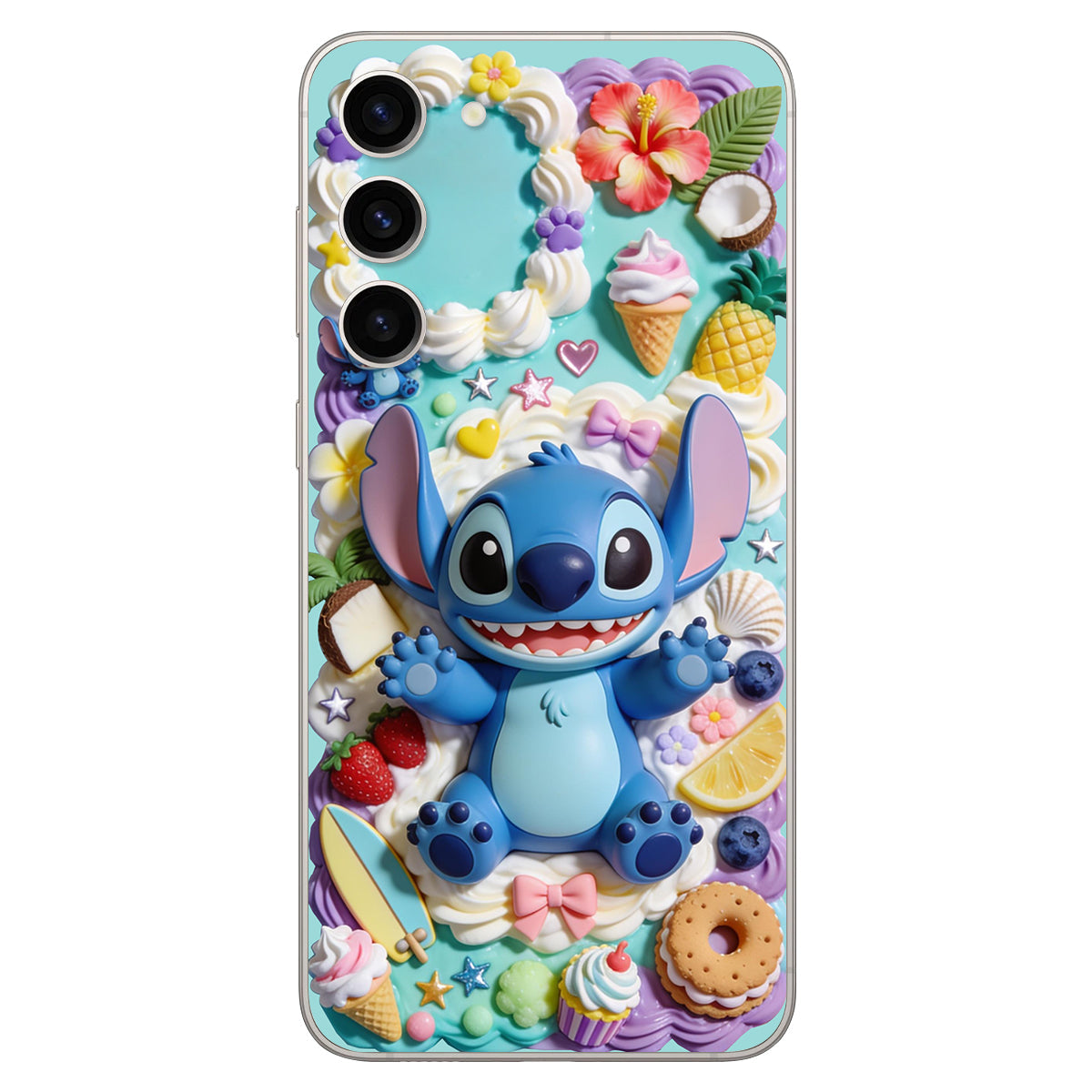 Ohana - Personalized Ohana 3D Embossed Leather Phone Case