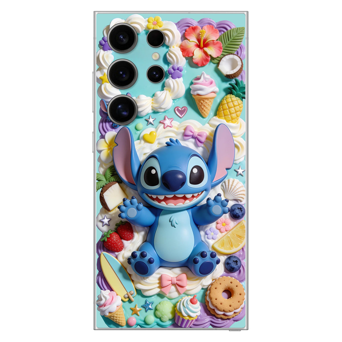 Ohana - Personalized Ohana 3D Embossed Leather Phone Case