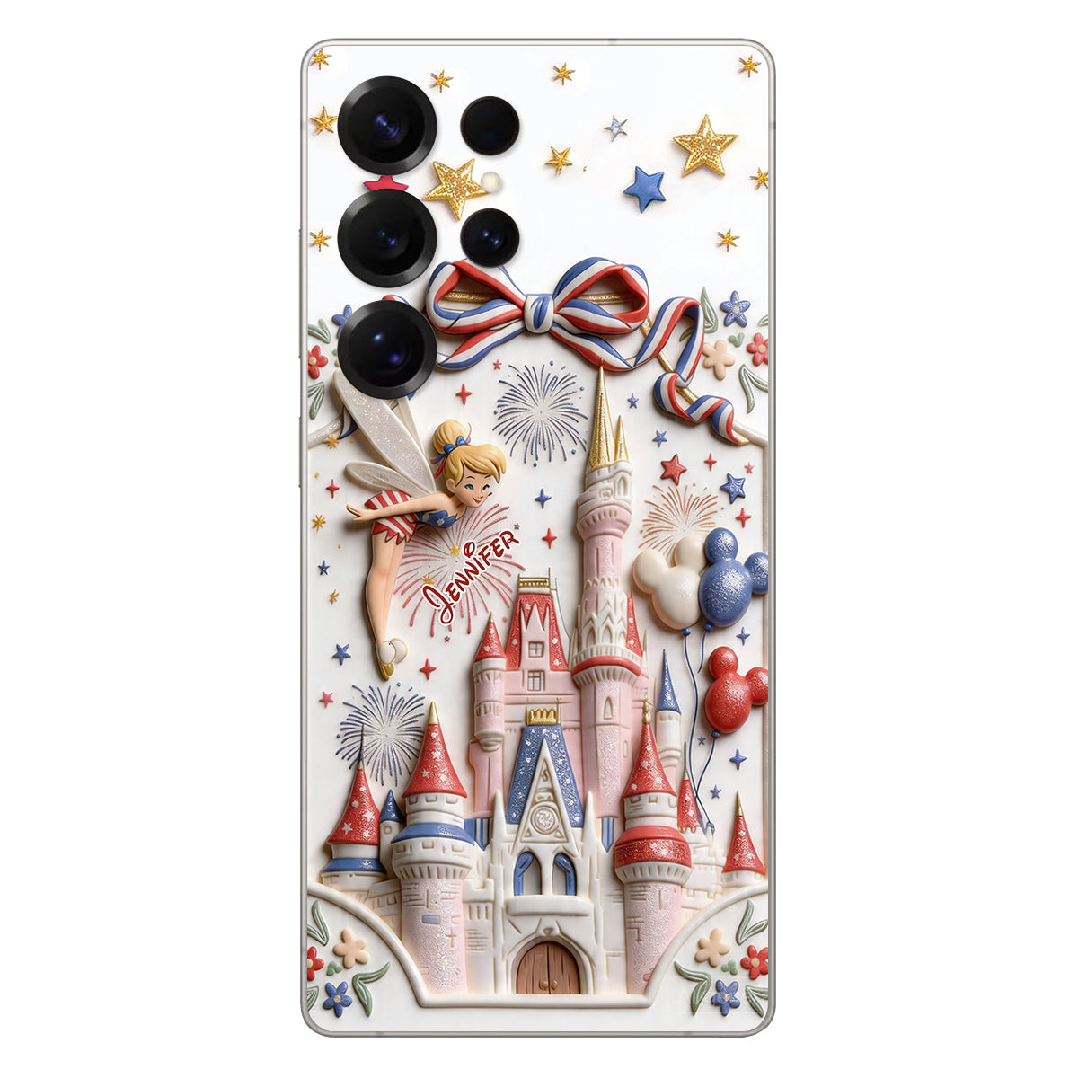 USA 250th Anniversary - Personalized Dream Trip 3D Embossed Leather Phone Case