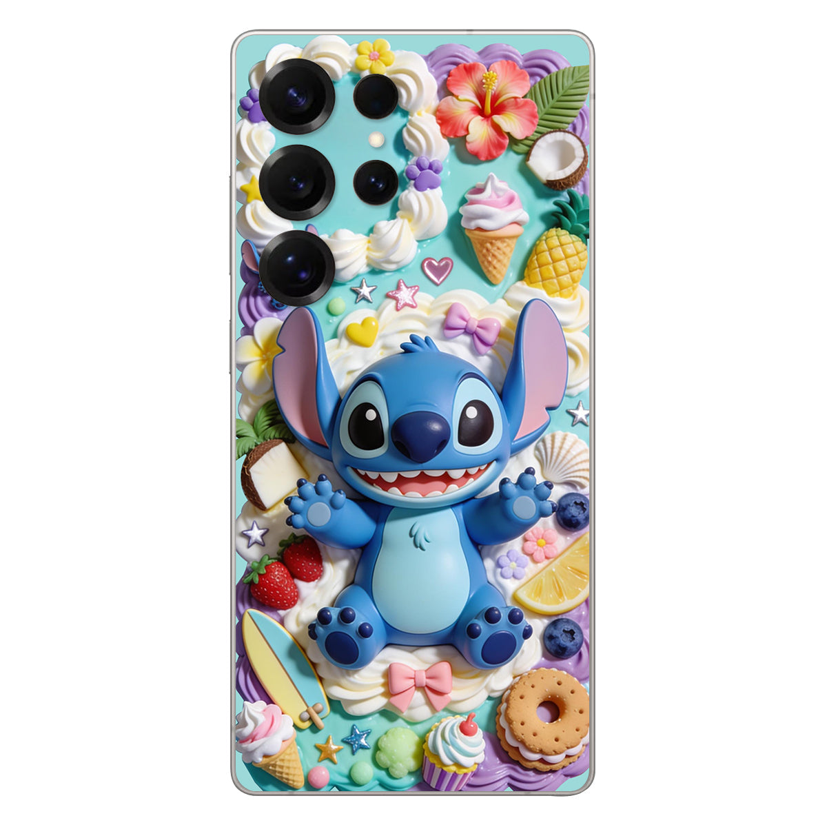 Ohana - Personalized Ohana 3D Embossed Leather Phone Case