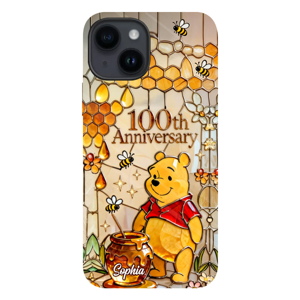Honey Bear 100th Anniversary - Personalized Yellow Bear Full Print Phone Case