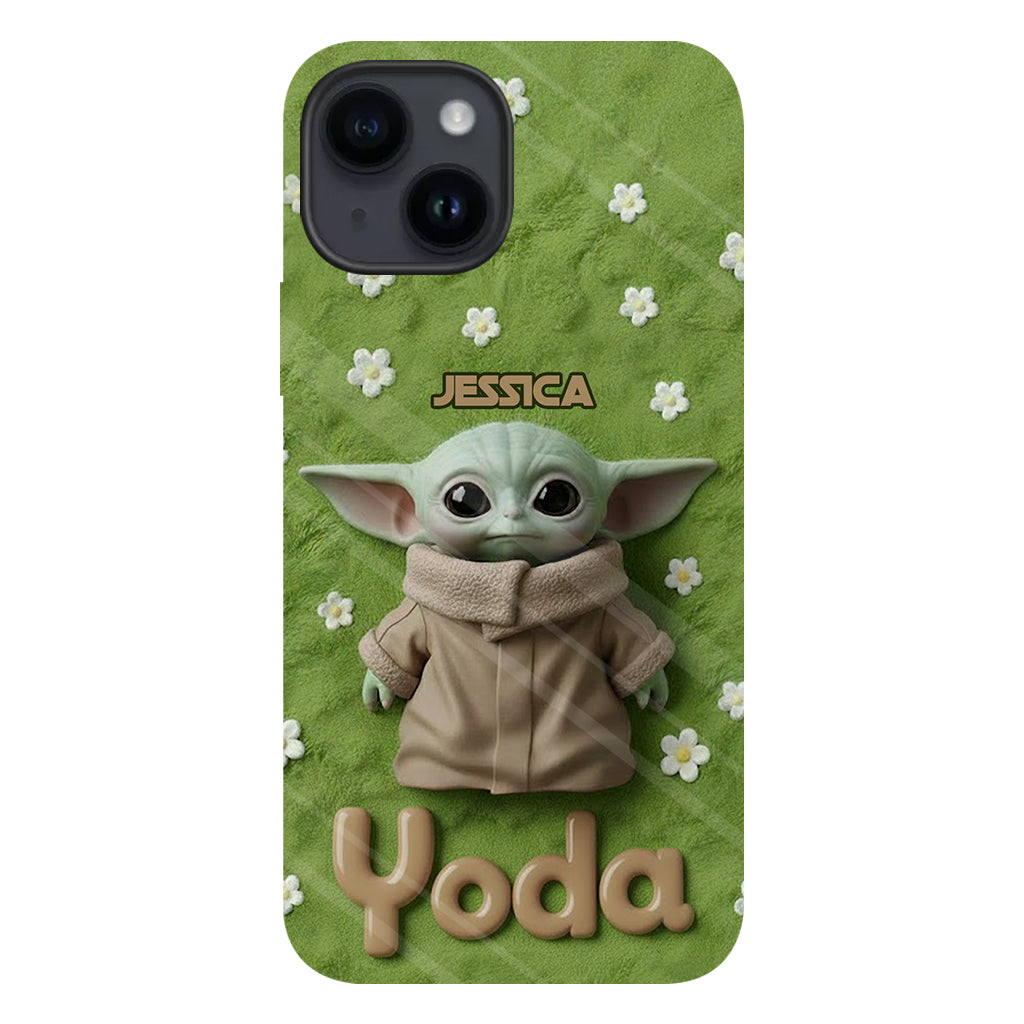 Cute Yoda - Personalized The Force Full Print Phone Case
