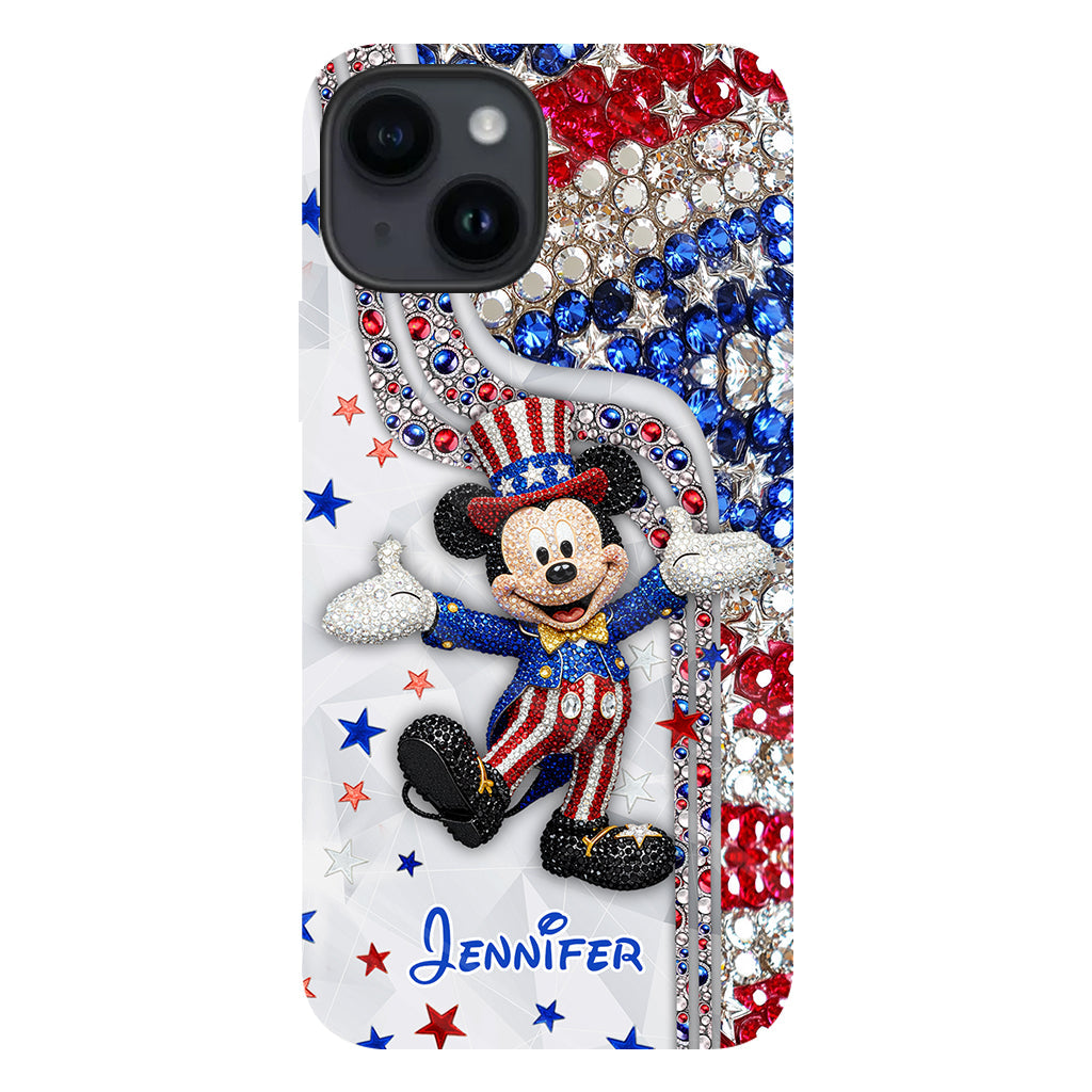 Red And White - Personalized Mouse Full Print Phone Case