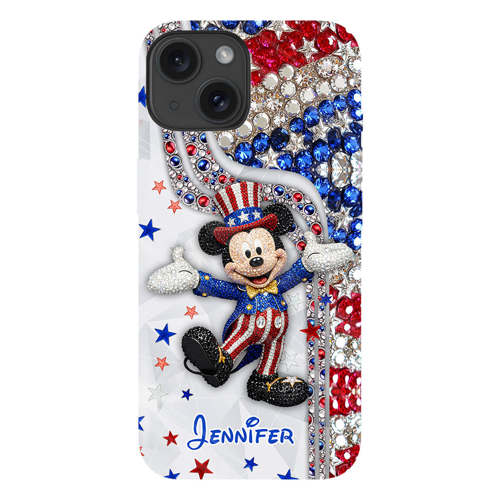 Red And White - Personalized Mouse Full Print Phone Case