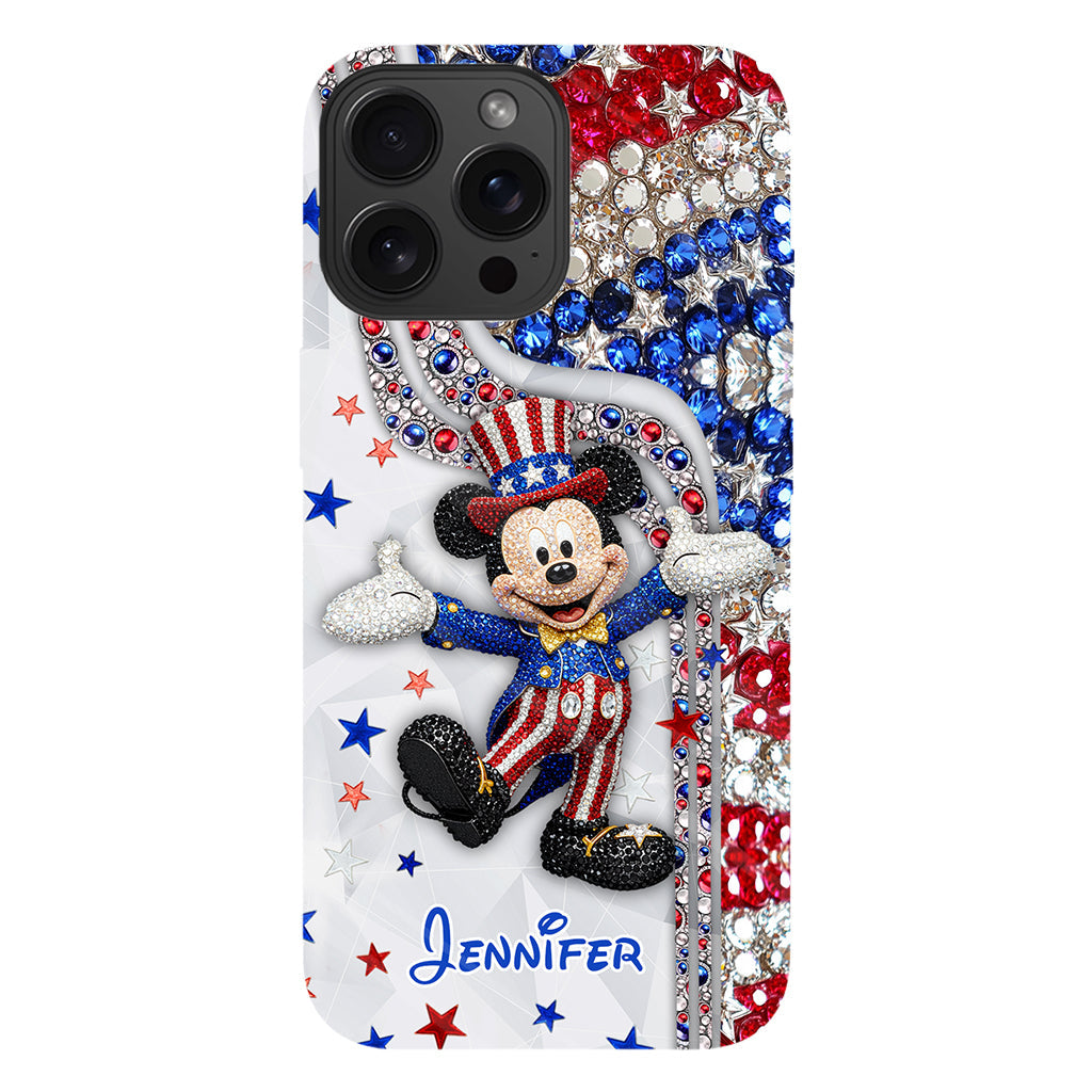 Red And White - Personalized Mouse Full Print Phone Case