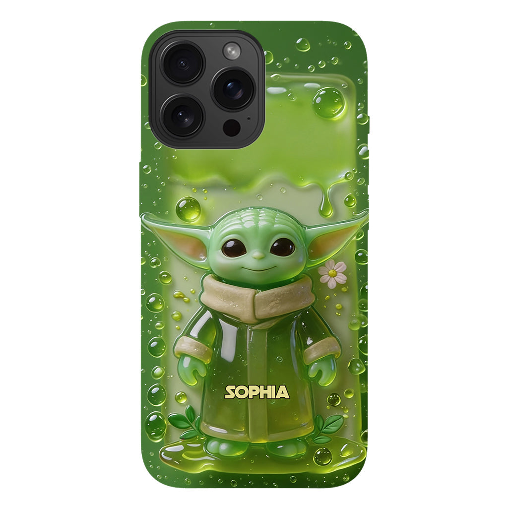 Jelly Green Baby - Personalized The Force Full Print Phone Case