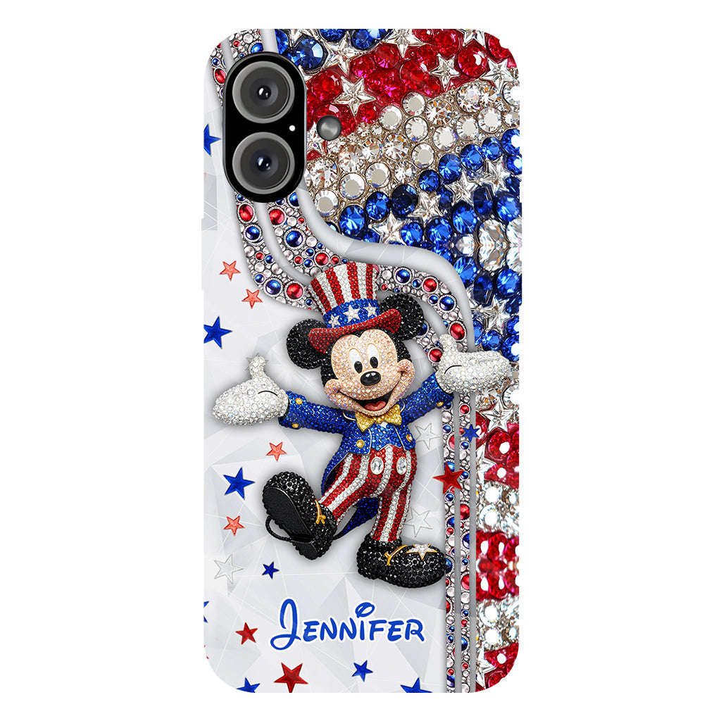 Red And White - Personalized Mouse Full Print Phone Case