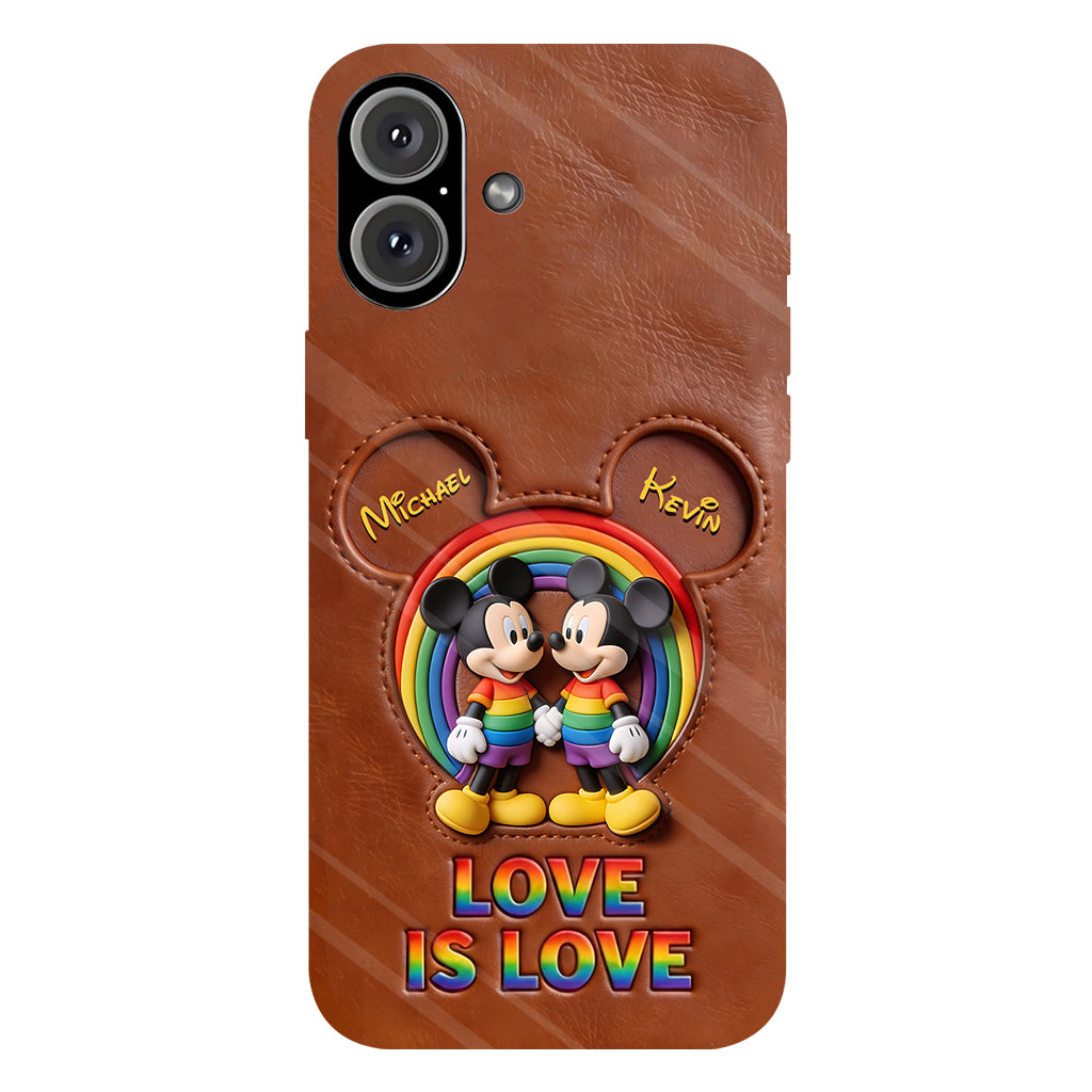 Love Is Love - Personalized Mouse Full Print Phone Case